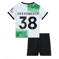 Fotbalové Dres Liverpool Ryan Gravenberch #38 Dětské Venkovní 2023-24 Krátký Rukáv (+ trenýrky)